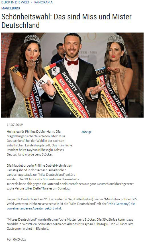 Miss-Germany-Organisation-Elbe-Jeetzel-Zeitung-2019